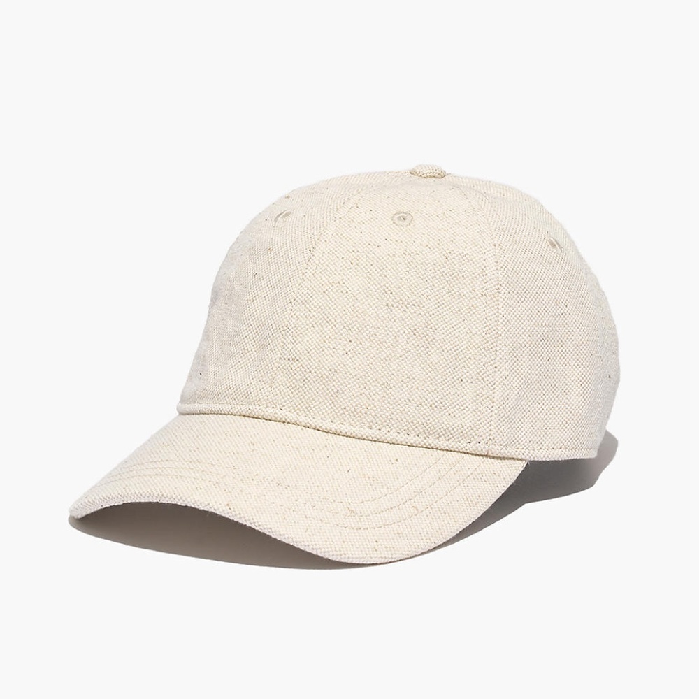 Madewell Cotton-Linen Baseball Cap Onesize